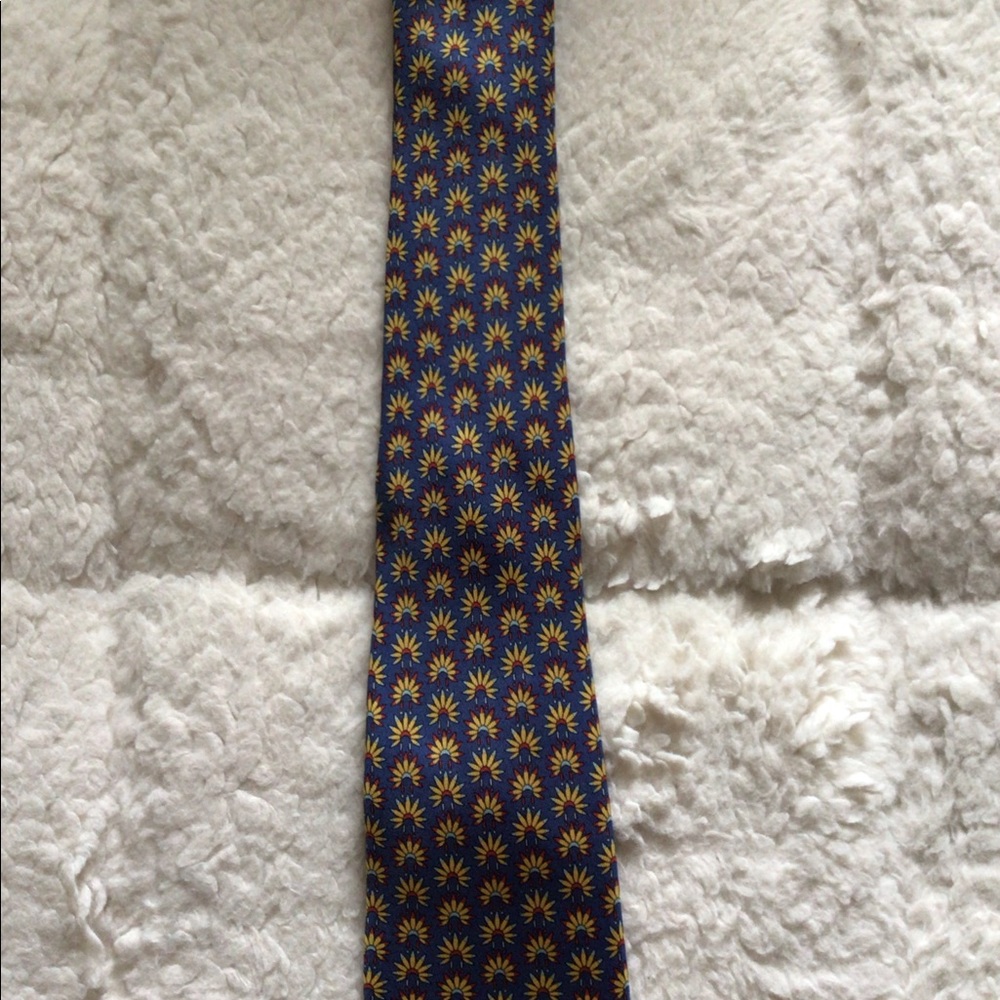Hermes Authentic 100% Silk Soie Mens Tie Made in France 7398 PA - Picture 2 of 12
